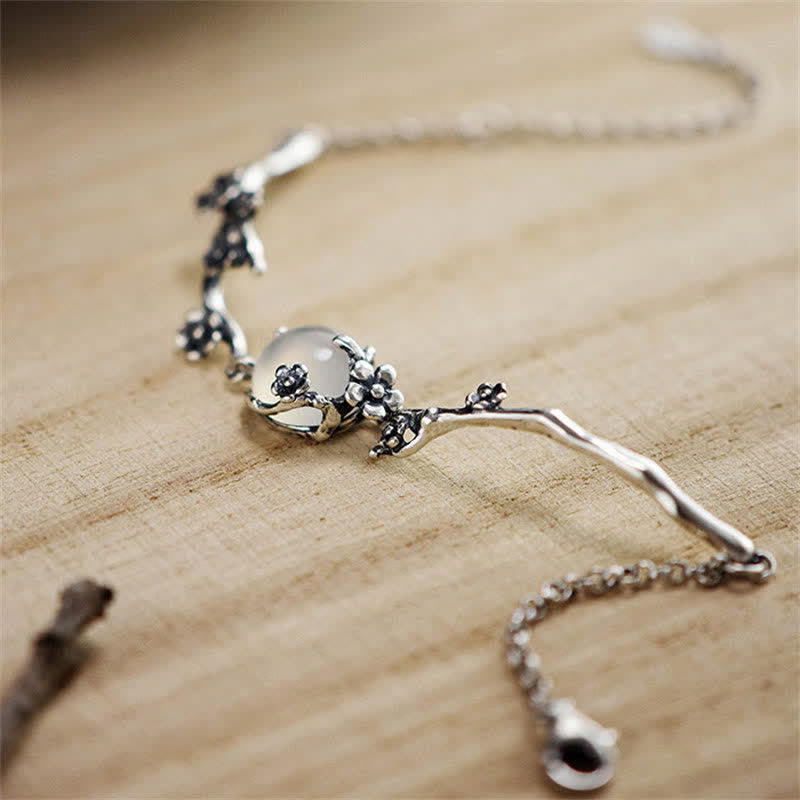 KarmaRipple's Plum Blossom Chalcedony Positive Bracelet p7