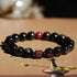8mm Rainbow Obsidian Cinnabar Om Mani Padme Hum(Wrist Circumference 14-16cm)