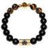 Black Onyx&Golden Alloy Bead(Wrist Circumference 19cm)