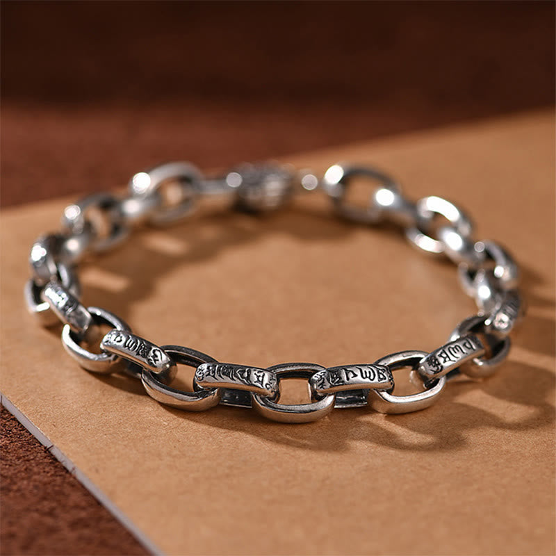 KarmaRipple's Om Mani Padme Hum Double Dorje Bronze Engraved Wisdom Bracelet p2