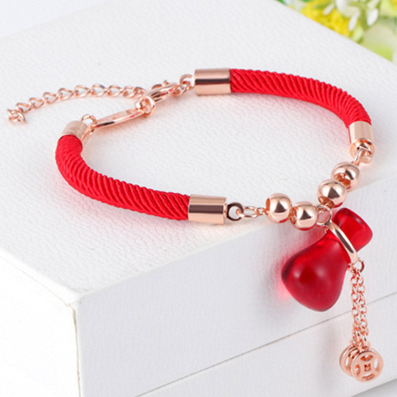 KarmaRipple's Wealth Attractor Red Agate Red Rope Bracelet p2