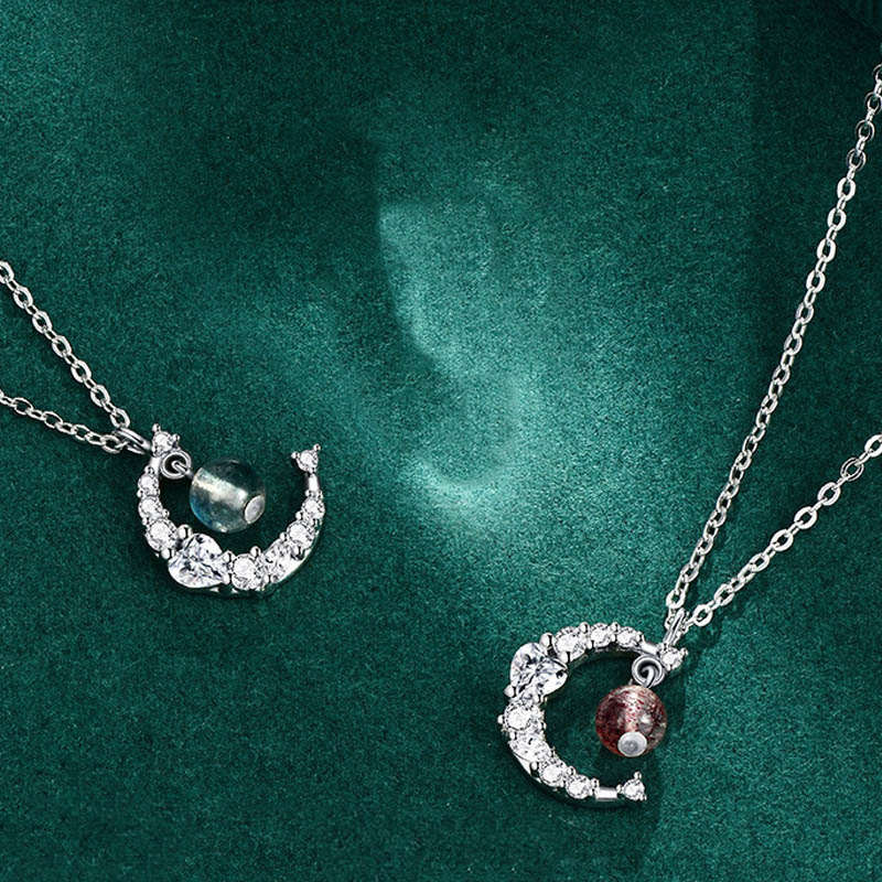 KarmaRipple's Strawberry Quartz Blue Gemstone Love Balancing Pendant p4