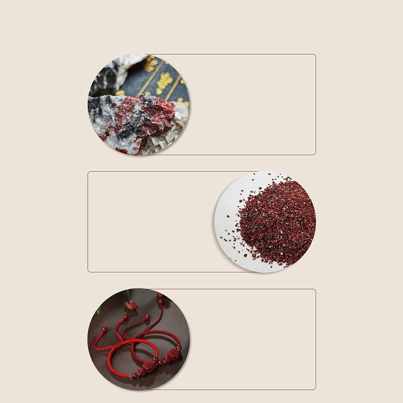 KarmaRipple's Chinese Zodiac Natal Buddha Cinnabar Amulet Blessing String Bracelet p23