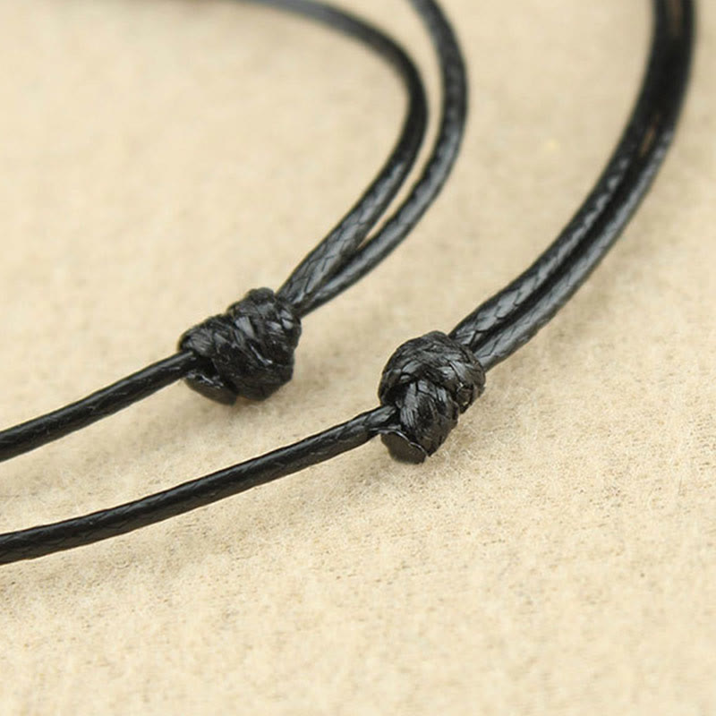 KarmaRipple's Red Agate Bead Confidence Leather Rope Pendant Necklace p9