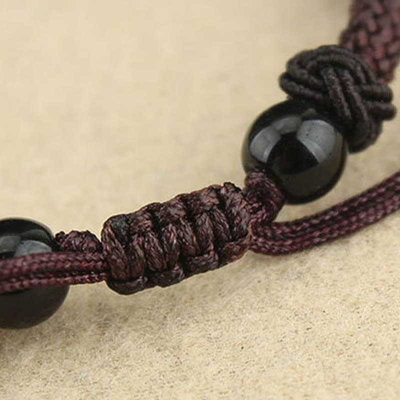 KarmaRipple's Tibetan Nine-Eye Dzi Bead Three-eyed Dzi Bead Protection String Necklaces Necklace p15