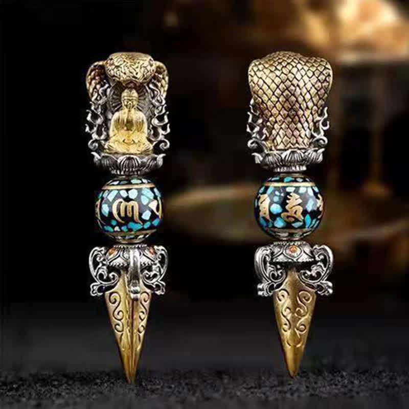 KarmaRipple's Tibetan Om Mani Padme Hum Buddha Wealth Rotation Pendant Vajra Necklace p3