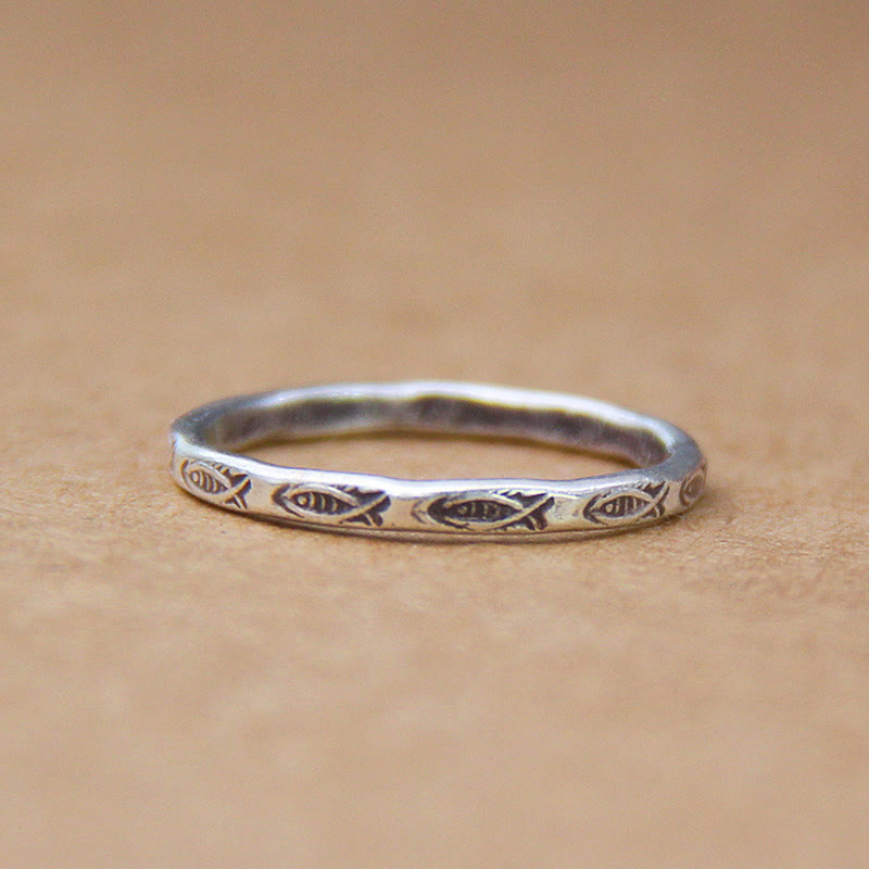 KarmaRipple's 925 Sterling Silver Fortune Koi Fish Wealth Ring p5