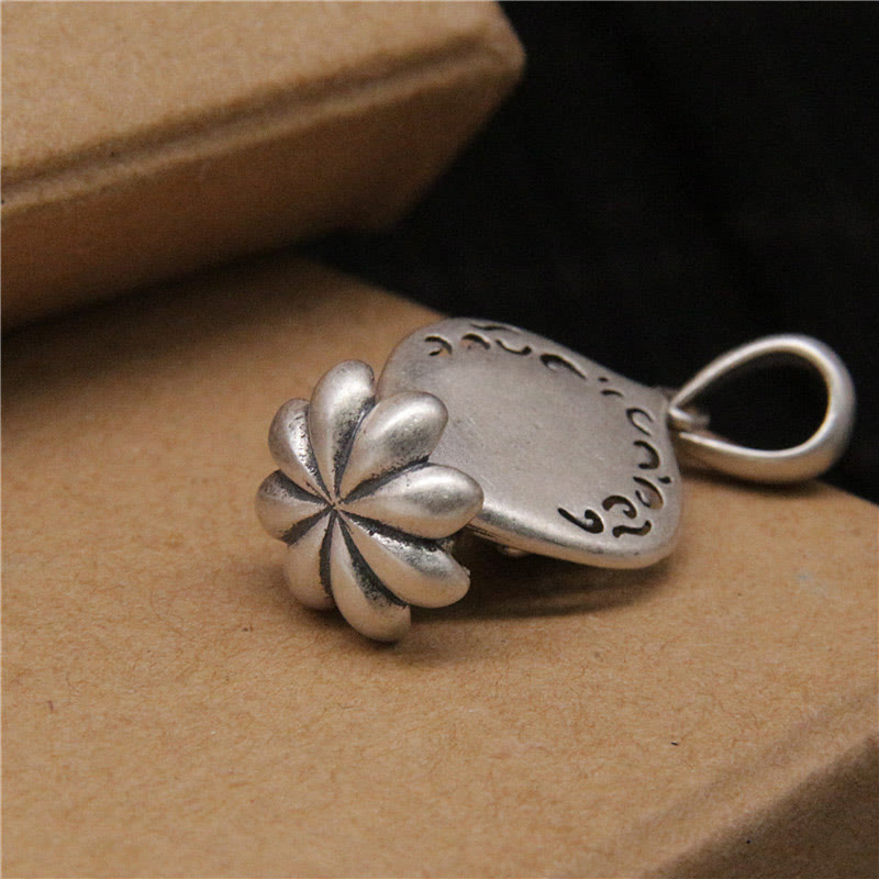 KarmaRipple's 999 Sterling Silver Meditation Buddha Lotus Serenity Pendant Necklace p5