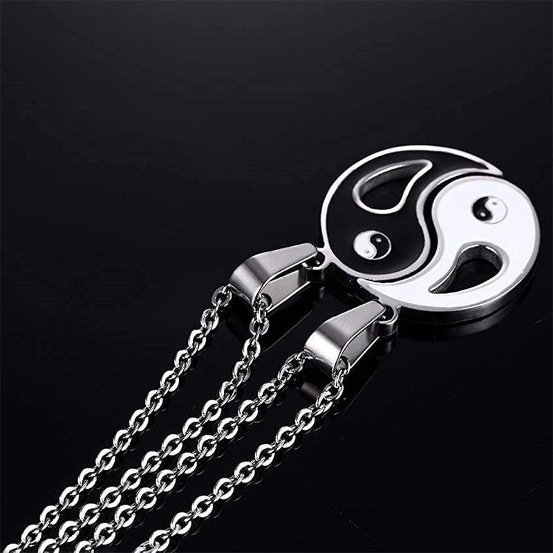 KarmaRipple's 2pcs Yin Yang Necklace Pair Pendant p8