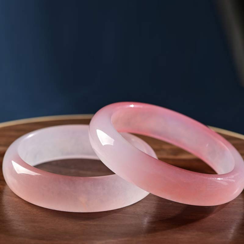 KarmaRipple's Pink Gemstone Love Warmth Bracelet Bangle p4