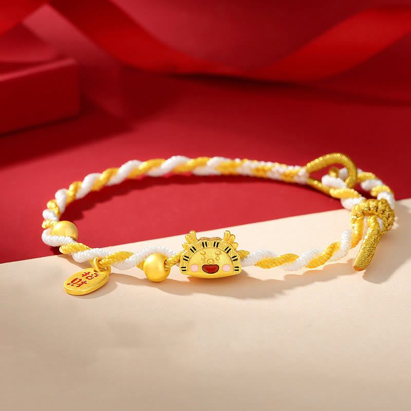KarmaRipple's ???A Flash Sale- 925 Sterling Silver Year Of The Dragon Dumpling Design Attract Fortune Fortune Woven Bracelet p1