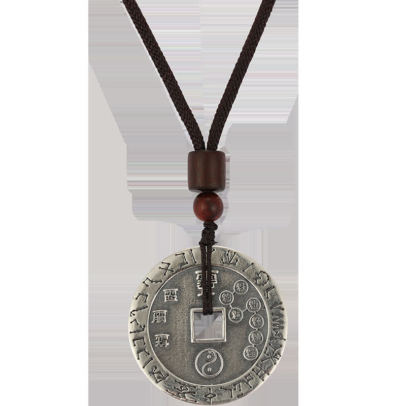 KarmaRipple's Bagua Yin Yang Bronze Coin Star Balance Energy Pendant Necklace p13