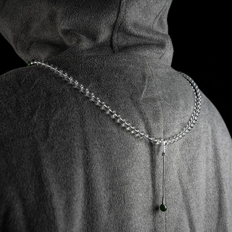 KarmaRipple's 108 Beadwork Ivory Gemstone Jade Meditation Bracelet Mala p9