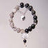 Silver Sheen Obsidian&Black Rutilated Quartz(Wrist Circumference 14-16cm)