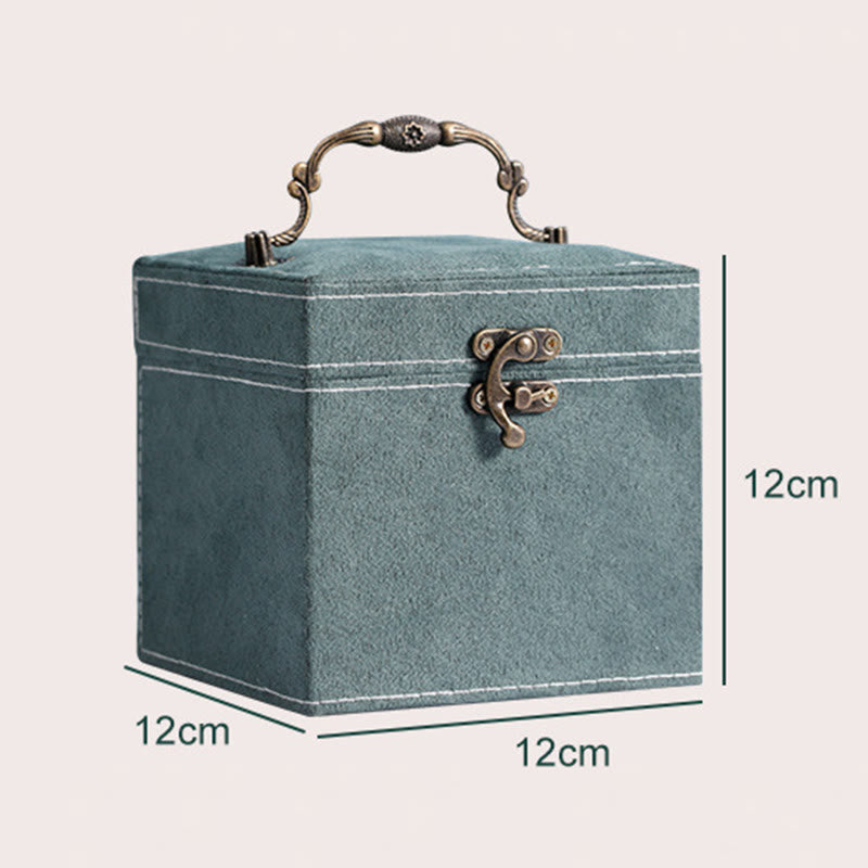 KarmaRipple's Jewelry Box Organizer Three-Layer Jewelry Storage Box Flannel Gift Box p13