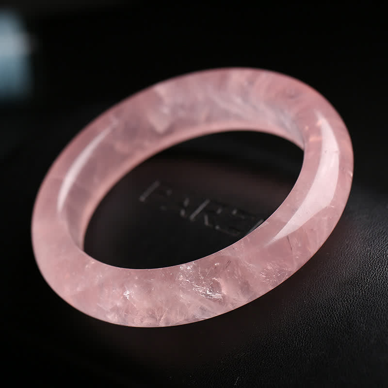 KarmaRipple's Authentic Rose Quartz Love Caring Bracelet Bangle p19