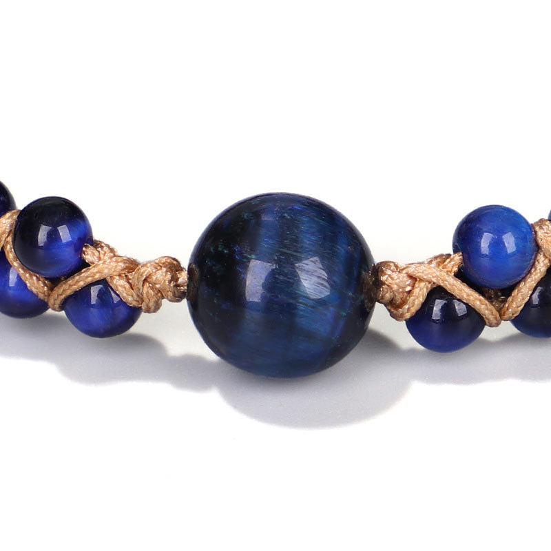 KarmaRipple's Divine Blue Tiger Eye Stone Protection Bracelet p4