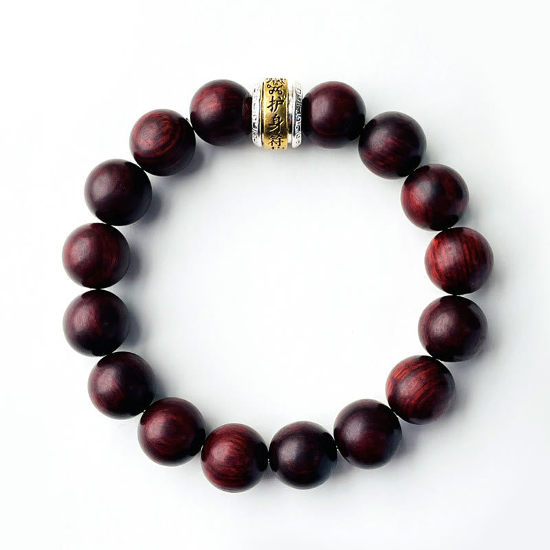 KarmaRipple's Small Leaf Red Sandalwood Amulet Protection Bracelet p6