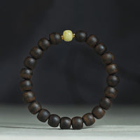 KarmaRipple's Rare Brunei Agarwood Amber Balance Peace Calm Bracelet