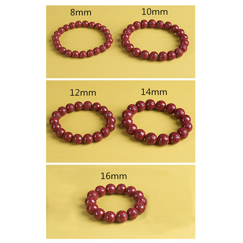 KarmaRipple's Authentic Double PiXiu Cinnabar Om Mani Padme Hum Wealth Fortune Bead Bracelet p23