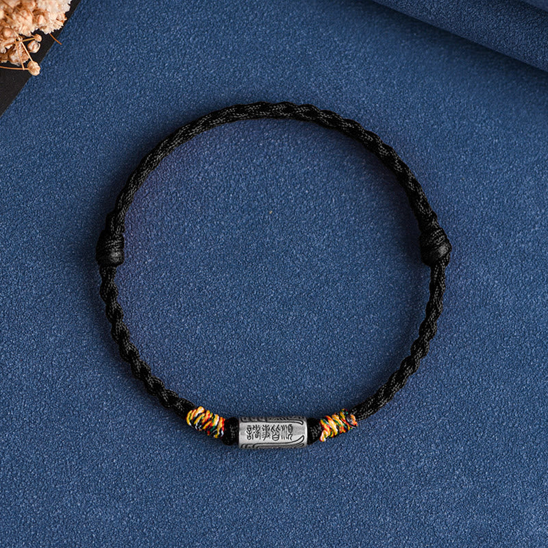 KarmaRipple's Handcrafted 925 Sterling Silver Everything Goes Well Design Protection Strength Bracelet Anklet p34