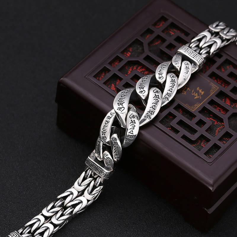 KarmaRipple's Om Mani Padme Hum Engraved Peace Purity Bracelet p4