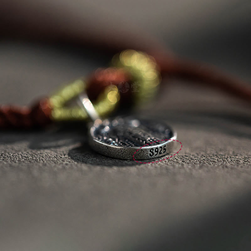 KarmaRipple's Handmade 925 Sterling Silver Five Directions Gods of Wealth Fortune Protection String Braid Bracelet p9