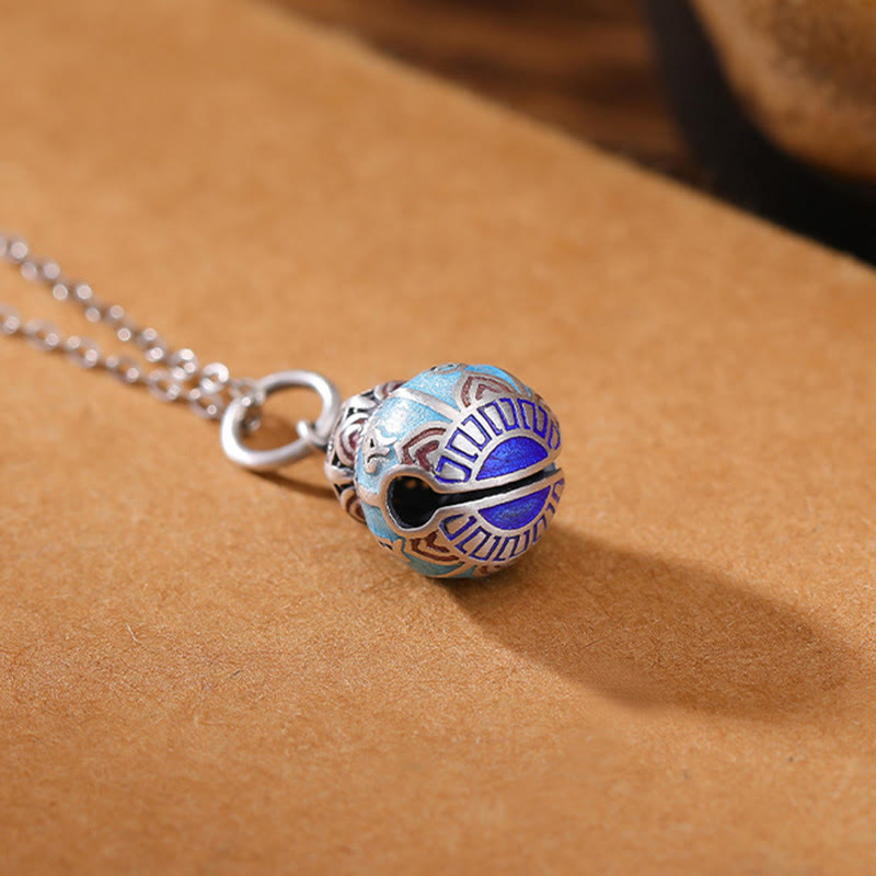 KarmaRipple's 999 Sterling Silver Om Mani Padme Hum Engraved Gourd Design Wisdom Pendant Necklace p4