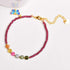 Garnet&Tourmaline Anklet