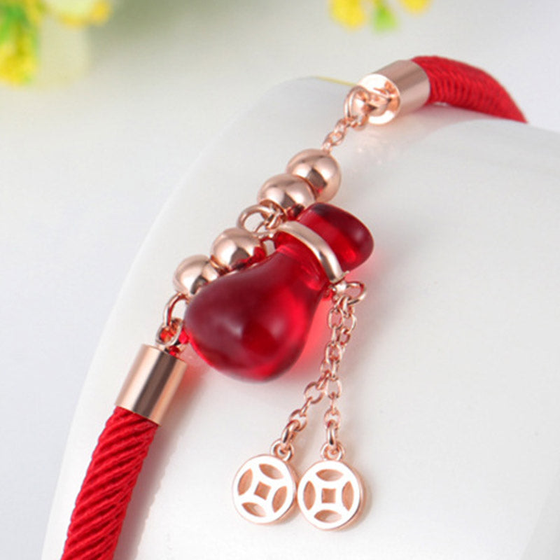 KarmaRipple's Wealth Attractor Red Agate Red Rope Bracelet p4