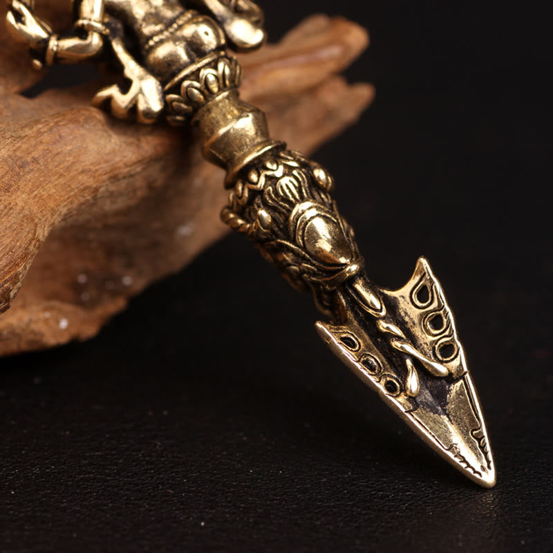 KarmaRipple's Tibetan Ganesh Ganpati Elephant God of Wealth Dorje Vajra Spiritual Power Pendant Necklace p6