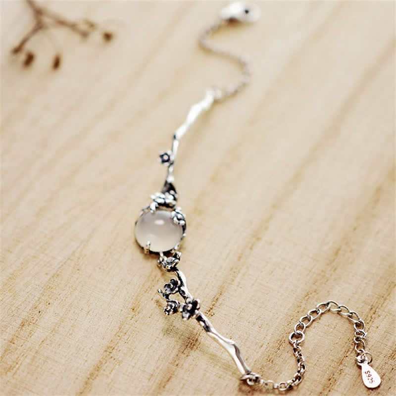 KarmaRipple's Plum Blossom Chalcedony Positive Bracelet p8