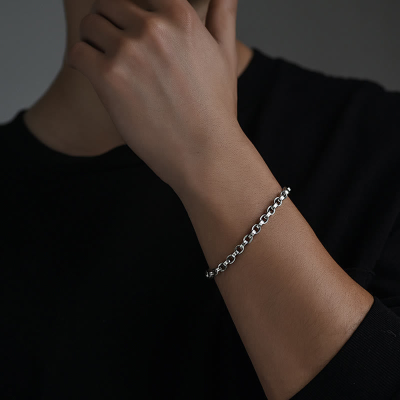 KarmaRipple's 925 Sterling Silver Om Mani Padme Hum Carved Design Creativity Metal Bracelet p13