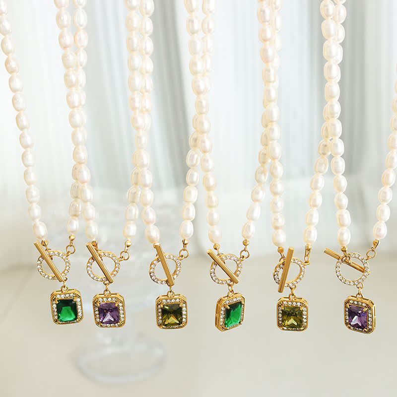 KarmaRipple's Pearl Zircon Wealth Talisman Pendant Necklace p4