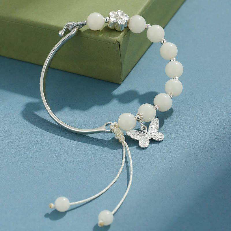 KarmaRipple's Bodhi Seed Butterfly Lotus Fortune Wealth Bracelet Bangle p3