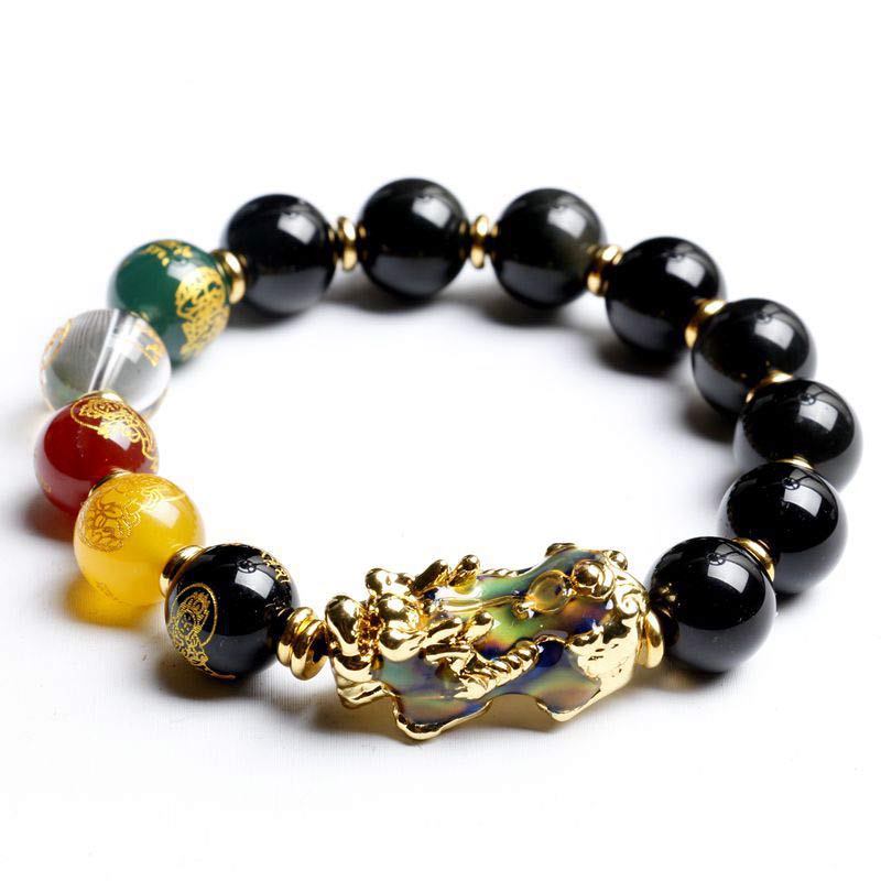KarmaRipple's Color-Changing Pixiu Obsidian Wealth Bracelet p8
