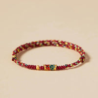 KarmaRipple's Handcrafted Koi Fish Wealth Prosperity Woven Rope Bracelet