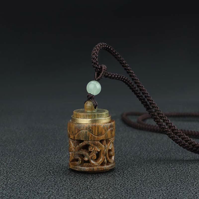 KarmaRipple's Tibet Green Sandalwood Rosewood Om Mani Padme Hum Lotus Positive Soothing Pendant Necklace p17