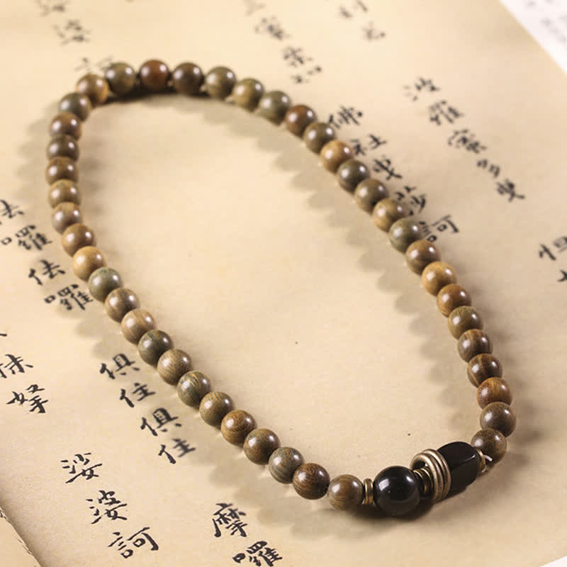 KarmaRipple's Tibetan Green Sandalwood Gemstone Soothing Peace Bracelet p13